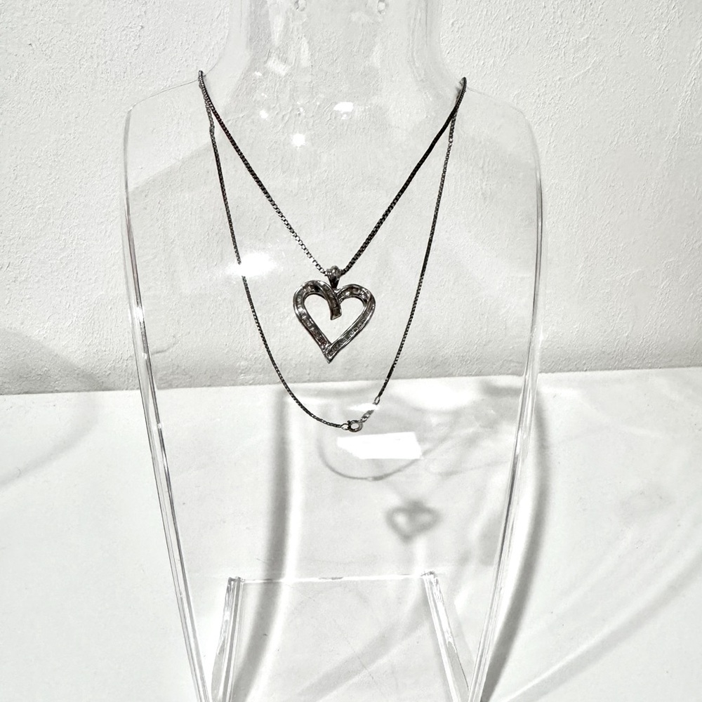 Diamond Heart Pendant Necklace